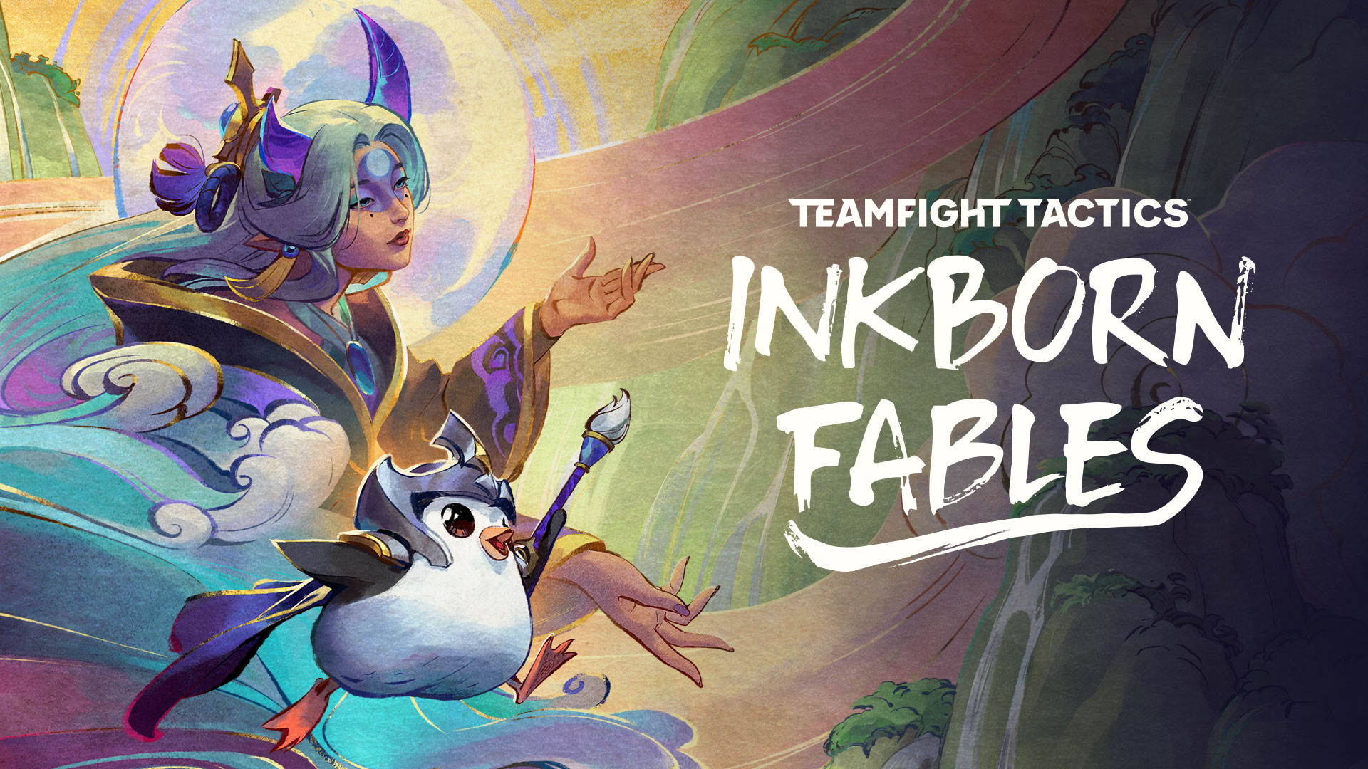Die Legenden erwachen Teamfight Tactics präsentiert Tintengeborene Fabeln - Logo